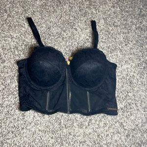 NWT Baby Phat Black Lace Bustier